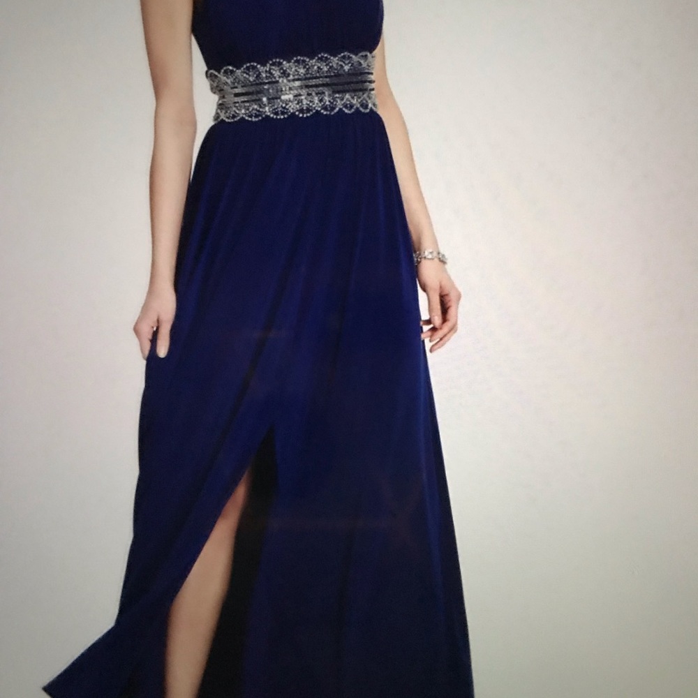 Royal Blue, R&M Richards Beaded Gown